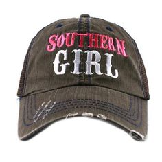 Lucy Doo - Southern Girl Hat, $22.00 (http://www.lucydoo.com/southern-girl-hat/) Girl Trucker, Cleveland Indians Baseball, Wholesale Hats, Girl Western, Women Trucker, Western Women, Southern Girl, Pink And Brown, Cute Hats