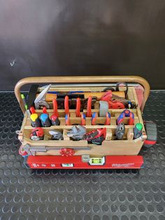 a toolbox filled with lots of different tools