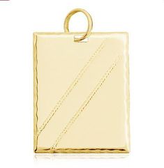 A Luxury rectangle style tag pendant with two crossing and frame diamond cut details lines featuring a designed bail made specially to look high end piece. It can be worn alone with a thin ball chain, box chain or any chain style that you curate for it. Made from fine 18k gold filled. Only the Pendant.Weights 3.0 gramsDimensions 1.30 inches x 0.80 inchesHypoallergenic jewelry.You may wear them while bathing, on the beach or in the pool.Fine 18k gold filled made to last. Have available the best j Rectangle Pendant, Tarnished Jewelry, Hypoallergenic Jewelry, Demi Fine Jewelry, Gold Filled Jewelry, Pricing Jewelry, Box Chain, Ball Chain, Gold Plated Jewelry