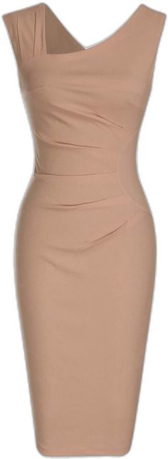 Dresses Business, Coctail Dresses, Wear To Work Dress, Asymmetric Neckline, Evening Dresses Plus Size, 1950s Style, Sleeveless Bodycon Dress, Business Dresses, Casual Work