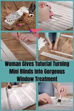 the instructions for how to make a diy window frame with wood strips and glue