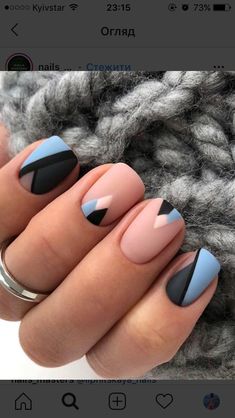 Light Nails, Her Nails, Black Nail, Short Nail Designs, Nails Desing, Minimalist Nails, Dream Nails, Fancy Nails, Short Acrylic Nails