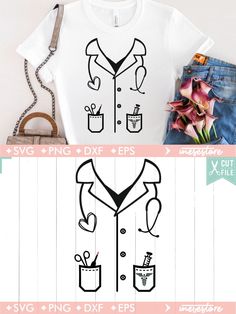 Cricut Nurse, Doctor Coat, Inspiration Designs, Nurse Inspiration, Nurse Svg, Nurse Costume, Doctor Costume, Nurse Doctor, Nurse Uniform