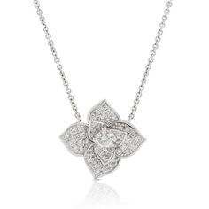 Diamond Flower Necklace, Lose A Stone, A Beautiful Flower, Diamond Flower, Lovely Jewellery, Beautiful Flower, Natural Look, Flower Necklace, Cleaning Jewelry