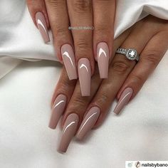 Cute Nude Nails, Best Fall Nails, Ongles Beiges, Nude Nail Designs, Beige Nails, Elegant Nails, Luxury Nails, Classy Nails, Pretty Acrylic Nails