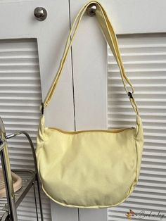 BirdinBag - Yellow Casual Crossbody Bag with Ample Storage Capacity Circle Bag, Yellow Style, Casual Crossbody Bag, Word Wrap, Yellow Fashion, Storage Space, Polyester Material, Fashion Bags, Storage Spaces