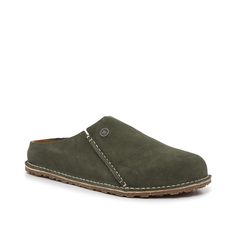 Birkenstock-Zermatt 365 Clog - Men's Diversify your casual wardrobe with the Zermatt 365 clog from Birkenstock. This high-quality suede pair sports the classic contoured footbed for added support. Modern Slip-on Clogs For Outdoor, Modern Slip-on Outdoor Clogs, Modern Round Toe Clogs For Outdoor, Modern Outdoor Clogs With Round Toe, Modern Round Toe Outdoor Clogs, Birkenstock Zermatt, Zermatt, Mens Green, Casual Wardrobe