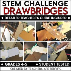 Bridge Stem Challenge, Bridge Challenge, Stem Classes, Pencil Crafts, Stem Resources, Problem Solving Activities, Stem Challenge, Stem Challenges, Building Material