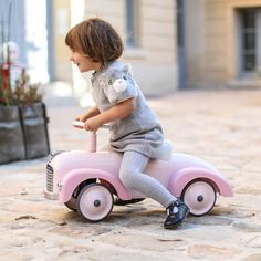 1st Birthday Presents, Kids Motor Skills, Different Shades Of Pink, Candy Floss, Pink Body, Vintage Race Car, Ride On Toys, Vintage Racing