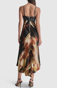 A sleek faux-leather bodice elevates this sleeveless maxi punctuated with a boldly printed skirt. Exposed back-zip closure Sweetheart neck Adjustable straps Lined 100% polyester with 100% polyester with polyurethane coating Machine wash, tumble dry Imported Leather Bodice, Printed Skirt, Sweetheart Neck, Nordstrom Dresses, Black Paint, Black Maxi Dress, Leather Trims, Bodice, Adjustable Straps