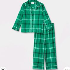 Green Plaid Coat Pajamas 2 Piece Pajama Set: Long Sleeve Button Up Top And Pants Baby / Toddler Boy Or Girl Sizes 12 Months And 18 Months Are Available By Wondershop At Target Brand New With Tag Attached Please Inquire About Splitting Or Creating A Bundle With Anything You See On My Page. Thank You For Looking ! Green Plaid Coat, Pajamas Green, Pajama Set Long, Matching Pajama, Red And Black Flannel, Family Pajama Sets, Toddler Pajamas, Plaid Pajamas, Matching Family Pajamas