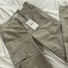 Zara Size 02 Zara Cargo Joggers, Zara Mid-rise Bottoms With Cargo Pockets, Zara Mid-rise Cargo Pants, Zara Casual Mid-rise Cargo Pants, Zara Mid-rise Cargo Pants With Pockets, Zara Mid-rise Bottoms With Pockets, Zara Beige Straight Leg Cargo Pants, Zara Khaki Cargo Pants For Spring, Zara Khaki Cargo Pants