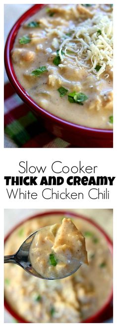 instant pot thick and creamy white chicken chili is an easy, healthy soup that's ready in under 30 minutes