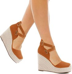 Elevate your style with our Suede Wedge Ankle Strap Closed Toe Sandals. The sleek design and supportive ankle strap will make you stand out while keeping your feet comfortable. With a wedge heel for added height and a closed toe for protection, these sandals are the perfect combination of fashion and function. Heel measures approximately 3.9 inches, platform height approximately 1.3 inches. Front suede faux leather upper with cotton & linen canvas in back Espadrilles wedges,closed toe platform s Wedge Sandals With Heel Strap For Vacation, Adjustable Ankle Strap Wedge Sandals With Heel Loop, Trendy Adjustable High Heel Wedge Sandals, Chic Wedge Sandals With Cushioned Footbed, Wedge Heel Sandals With Cushioned Footbed, Adjustable High Heel Wedge Sandals With Heel Strap, Casual High Heel Wedge Sandals With Adjustable Strap, Trendy Adjustable Flat Heel Wedge Sandals, Casual Slip-on Wedge Sandals