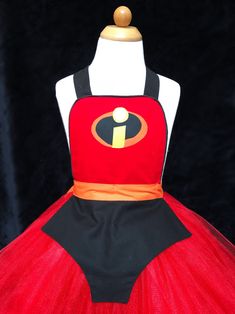 a dress made to look like the incredible spiderman from disney's animated movie