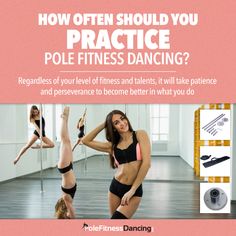 an advertisement for pole fitness dance