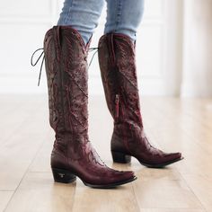 Reverie West Desperado, Cherry 11, Homesteading Animals, Lane Boots, Black Cherry, Red Suede, Cowgirl Boots, Over The Knee, Blue Brown