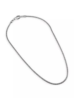 This timeless wheat chain necklace from Konstantino is handcrafted of sterling silver..Sterling silver.Lobster clasp.Imported.SIZE.Length, about 22''.This timeless wheat chain necklace from Konstantino is handcrafted of sterling silver.Sterling silverLobster claspImported.SIZELength, about 22'' Konstantino Jewelry, Personal Shopping, Free Jewelry, Saks Fifth, Saks Fifth Avenue, Lobster Clasp, Wheat, Jewelry Collection, Chain Necklace