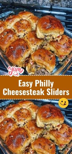 easy phily cheesesteak sliders on the grill