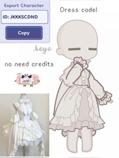 the paper doll is wearing a white dress