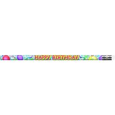 an image of a happy birthday pencil on a white background