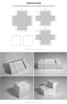 the instructions for how to make an origami box