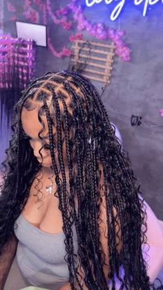 Knotless Braids Hairstyles, Boho Braided Hairstyles, Long Braided Hairstyles, Short Box Braids Hairstyles, Braided Hairstyles For Black Women Cornrows, Big Box Braids Hairstyles, Goddess Braids Hairstyles, Box Braids Hairstyles For Black Women, Cute Braided Hairstyles