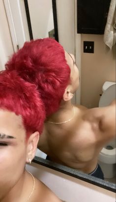 Red Buzzcut, Red Hair Guy, Boys Dyed Hair, Boys Colored Hair, Red Hair Men, Dyed Hair Men, Shaved Hair Designs, Taper Fade Haircut, Men Hair Color