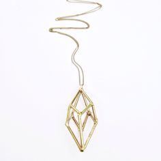 Brass Geometric Prism Necklace by theresekuempel on Etsy https://www.etsy.com/listing/238777423/brass-geometric-prism-necklace Gold Geometric Metal Necklace, Handmade Geometric Brass Jewelry, Gold Geometric Brass Jewelry, Faceted Metal Necklace For Gifts, Faceted Metal Necklace For Gift, Unique Gold Faceted Necklaces, Prism Necklace, Lost Wax Casting, Brass Chain