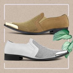 We know your favorite shoe. 🤐 Party Loafers With Rhinestones Slip-on, Rhinestone Slip-on Loafers For Party, Fitted Slip-on Dress Shoes For Party, Dress Shoe, Low Block Heels, Faux Suede, Men Dress, Slip On Sneaker, Block Heels