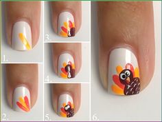 Elevate your Thanksgiving festivities with the best short Thanksgiving nails. From classy abstract Thanksgiving nail art to easy gradient… Turkey French Tip Nails, Turkey Nail Art Step By Step, Nail Art Turkey, Thanksgiving Nail Ideas Turkey, Turkey Nails Holiday, Turkey Gel Nails, Thanksgiving Nails For Kids Easy, Basic Thanksgiving Nails, Kids Thanksgiving Nails