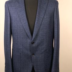 Men’s Jacket Blue Tweed Business Jacket With Pockets, Blue Business Tweed Jacket With Pockets, Blue Tweed Jacket With Pockets For Business, Luxury Blue Sport Coat With Welt Pockets, Business Casual Blue Tweed Jacket With Pockets, Blue Tweed Jacket With Pockets For Business Casual, Blue Sport Coat For Business Casual, Blue Sport Coat For Business In Winter, Blue Winter Sport Coat For Business