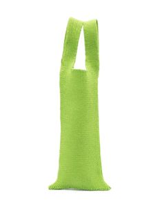 apple green cotton blend knitted construction interwoven design two top handles main compartment no fastening Bag Green, Apple Green, Green Bag, Green Cotton, Shopping Cart, Fashion Branding, Handles, Cotton Blend, Tote Bag