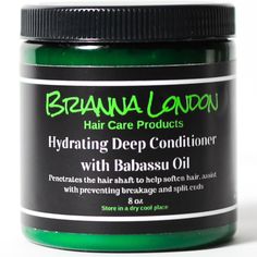 Hydrating Deep Conditioner with Babassu Oil Curl Custard, Natural Hair Repair, Flaxseed Gel, Avocado Butter, Babassu Oil, Butter Milk, Slippery Elm, Soften Hair, Flaxseed