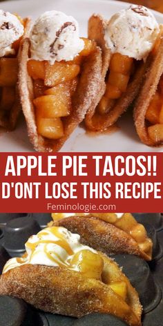 apple pie tacos don't lose this recipe and they are so easy to make