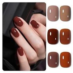 GAOY Hot Fudge Jelly Gel Nail Polish of 6 Transparent Nude Brown Orange Pumpkin Colors Sheer Gel Polish Kit for Salon Gel Manicure and Nail Art DIY at Home Sheer Gel Polish, Jelly Gel Nail Polish, Fall Nail Polish, Cute Nails For Fall, Pumpkin Colors, Orange Pumpkin, Hot Fudge, Nails 2024, Fall Nail Designs