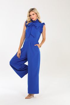 Crafted from a luxurious blend of 90% polyester and 10% spandex, the Tied to You Ruffle Jumpsuit offers a perfect balance of softness and stretch. Designed with a relaxed yet tailored fit, this jumpsuit drapes beautifully over the body, providing all-day comfort without sacrificing style. The stretchy material ensures it fits snugly at the right places while allowing freedom of movement, making it an ideal choice for both active days and leisurely outings. This jumpsuit stands out with its uniqu Pink Fitted Jumpsuits And Rompers With Ruffles, Fitted Pink Jumpsuit With Ruffles, Fitted V-neck Jumpsuit With Ruffles, Summer Jumpsuit With Ruffles And V-neck, Pink High-stretch Jumpsuits And Rompers For Summer, Ruffle Jumpsuit, Top Dress, Stretchy Material, Best Sellers