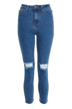 Rip Mom, Ripped Mom Jeans, High Leg Boots, Jeans Online, Blue Denim, Blue, Clothes