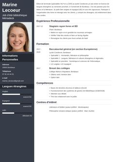 a professional resume template with an image on the front and side panel, in dark blue