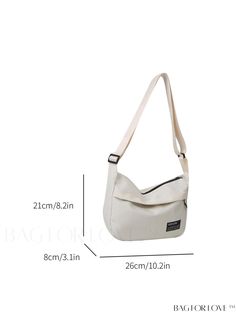 BagForLove - Stylish Letter Patch Hobo Bag with Adjustable Strap - Minimalist Design, Polyester, Zipper Closure Product Description Color White Bag Size Medium Style Casual Type Hobo Bag Strap Type Adjustable Pattern Type Plain Closure Type Zipper Composition 100% Polyester Material Polyester Size Chart INCH CM Strap Length Bag Length Bag Width Bag Height 47.2 inch 10.2 inch 3.1 inch 8.3 inch Strap Length Bag Length Bag Width Bag Height 120 cm 26 cm 8 cm 21 cm Details Pictures Similar Products h2 { text-align: center; } /* æ¢è¡ */ li{ white-space: normal; word-break: break-all; word-wrap: break-word; } .red-box { width: 100%; display: flex; flex-direction: row; flex-wrap: wrap; justify-content: center; } .red-box > div { width: 190px; height: 250px; margin: 10px; } .red-box > div > a > i Stylish Letters, Details Pictures, Word Wrap, White Bag, Bag Straps, Hobo Bag, Minimalist Design, Hot Pink, Adjustable Straps