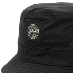 Stone Island Hat, Contour Band, Embroidered Bucket Hat, Metal Bucket, Bucket Hat Black, Island Man, Streetwear Style, Branded Gifts, Black Box