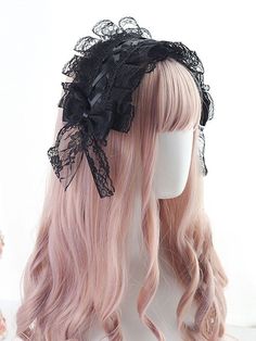 Edgy Fits, Lace Headbands, Sweet Style, Street Styles, Headdress