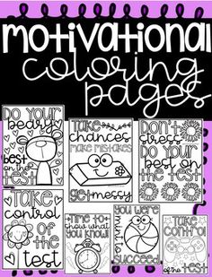 the motivation coloring pages for kids to color and practice their handwriting skills with this fun activity