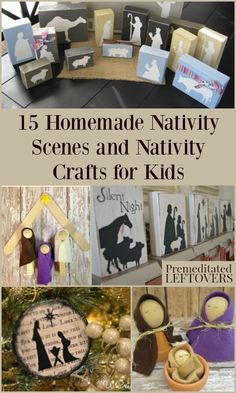 homemade nativity scenes and nativity crafts for kids