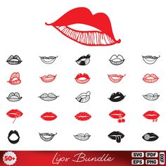 Lips Silhouette, Png Lips, Lips Vector, Lips Clipart, Lips Svg, Hot Lips, Craft Items, Red Lips, Handmade Crafts