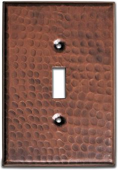 Monarch Abode Pure Copper Hand Hammered 1 Gang Single Switch Wall Plate. Decorative wall plates/switch plates are simple way to enhance the look of any room. Our hand hammered collection is also available in Satin Nickel Finish, Classic White, Matte Black, Pewter, and Dove Gray. Additional configurations are available to make completing your project easy. Monarch Abode 1-Gang Standard Size Oil Rubbed Bronze Metal Indoor Toggle Wall Plate in Copper | 17007 Gang Color, Outlet Plates, Copper Sink, Copper Wall, Outlet Cover, Bronze Metal, Switch Plate Covers, Changing Wall Color, Switch Plate