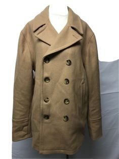 br2 MICHAEL KORS Women's Wool Blend Double Breasted Brown Peacoat  Jacket Size L Measurement Shoulder:  20" Sleeve:  26" Armpit 2 Armpit:   23" Waist Across:  "   Length:  31" Be sure to check my store regularly, as new items come in daily From smoke and pet free home Don't miss your opportunity on this item; if you decide to buy later it might be gone! Brown Peacoat, Peacoat Jacket, New Items, Double Breasted, Wool Blend, Michael Kors, Candy, Wool, Pet