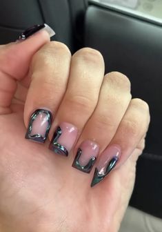 Kaylynn Core, Micro Nails, Long Acrylic Nail Designs, Duck Nails, Ombre Acrylic Nails, Stiletto Nails Designs, Dope Nail Designs