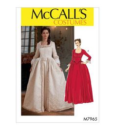 Category: Craft PatternsPattern Type: CostumeBrand: McCall'sSize: 6 - 8 - 10 - 12 - 14 Rococo Dress, 18th Century Dress, 18th Century Costume, Century Dress, Costume Sewing Patterns, Victorian Costume, Gown Pattern, Costume Patterns, Mccalls Sewing Patterns