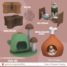 the pet house is designed to look like an animal